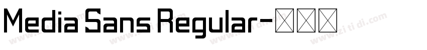 Media Sans Regular字体转换